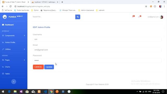 Part 10-[A]-Admin Panel(Admin Roles): Multi Login / User and Admin Login in PHP смотреть онлайн