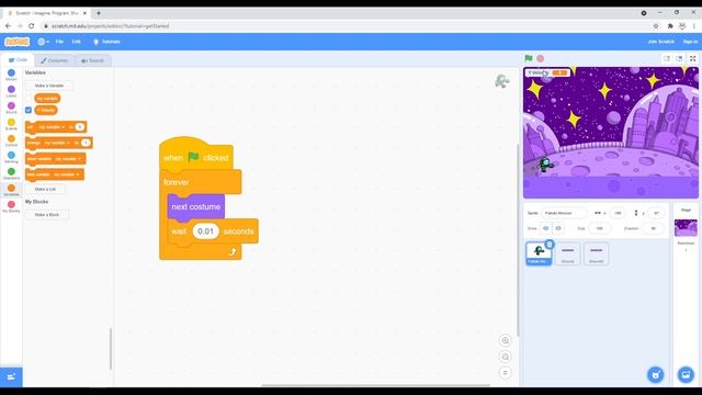 #1 Space Runner Shooter Game In Scratch | Tutorial смотреть онлайн