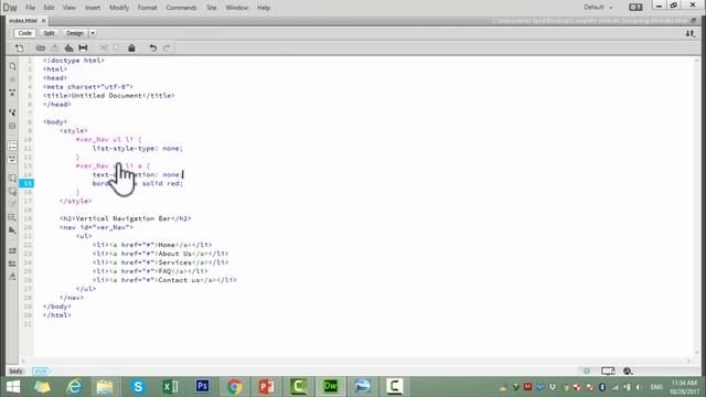 How to Create Vertical Navigation Bar using HTML and CSS Part 48 смотреть онлайн