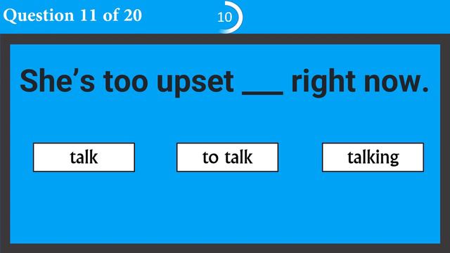 Gerund and Infinitive Quiz | Grammar Test смотреть онлайн