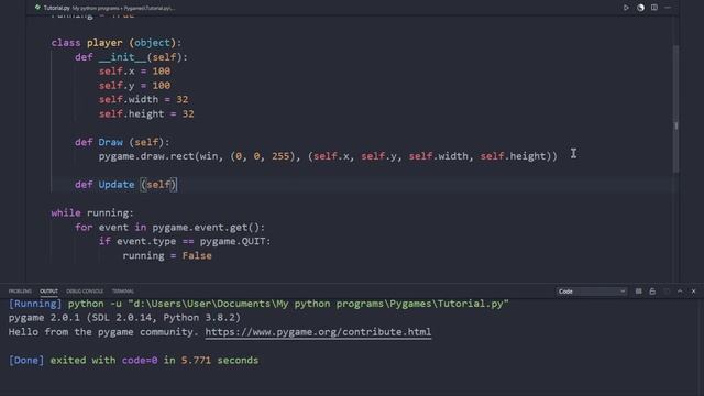 Your first game in Python using pygame | Beginners смотреть онлайн