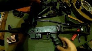 Сайга-9. Небольшой тюнинг. Левый взвод затвора. 9х19 Люгер.