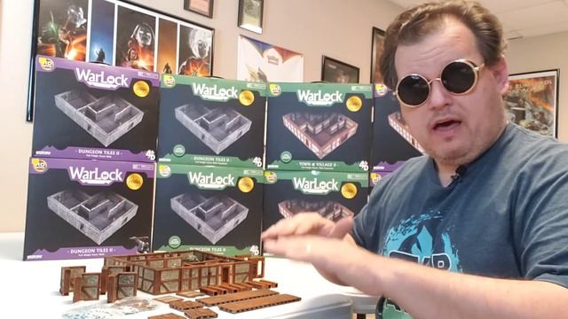 Warlock Tiles High Walls Expansion Review/4D Tiles By Wizkids смотреть онлайн