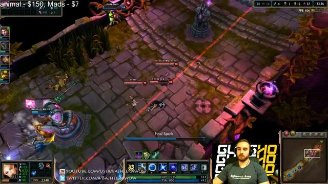 BajheeraLoL - ARAM GOD COMP :O - League of Legends w/ Viewers :D смотреть онлайн