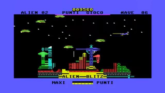 alien blitz, commodore 64 смотреть онлайн