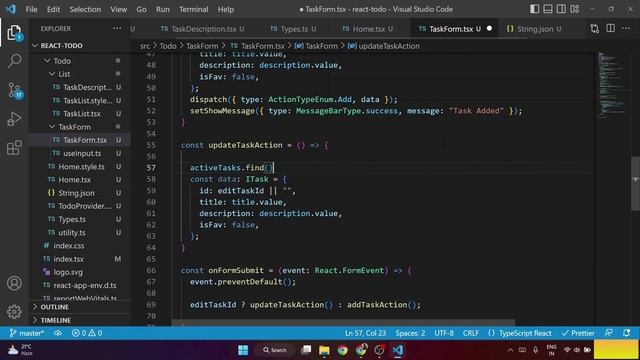 Build A Todo List App in React with TypeScript in 2023|| Context API + Reducer || CRUD - Part 3 смотреть онлайн