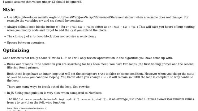 A function to find all the primes between two numbers whose reverse is also a prime and doesn't... смотреть онлайн