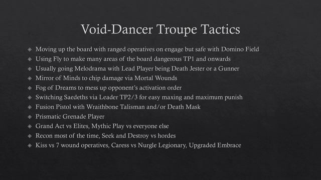 Void Dancer Troupe Kill Team Guide смотреть онлайн