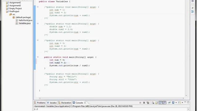 ABSOLUTE Beginner Java - 2 (Variables, Primitive Types, and Basic Java Math) смотреть онлайн