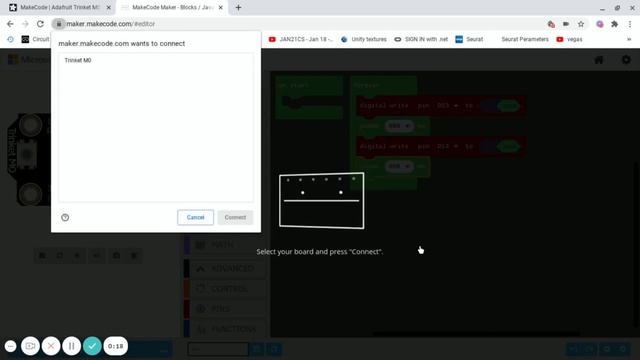 MakeCode Maker Blocks Javascript editor 1 смотреть онлайн