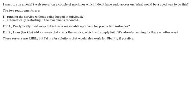 Running services without sudo смотреть онлайн