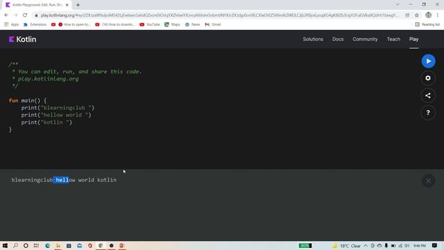 Kotlin Tutorial for beginners : Kotlin Output смотреть онлайн