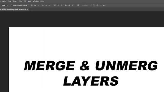 How to Merge and Unmerge Layers in Photoshop смотреть онлайн