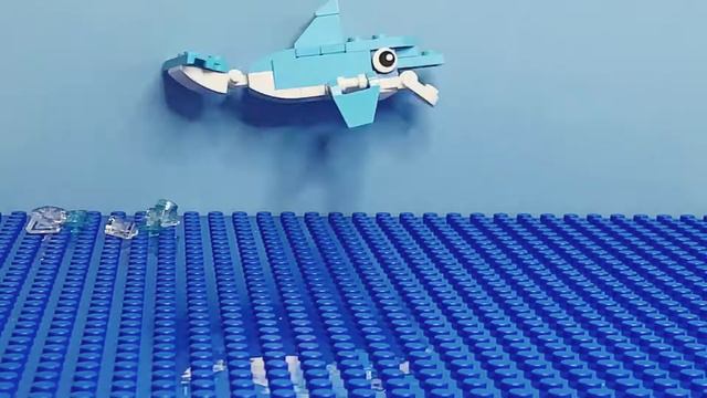 Amazing LEGO Dolphin - funny and cute. смотреть онлайн