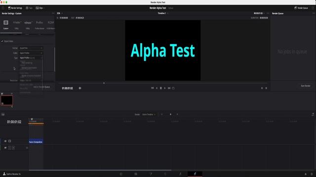 How to Render an Alpha Background in DaVinci Resolve 16 смотреть онлайн