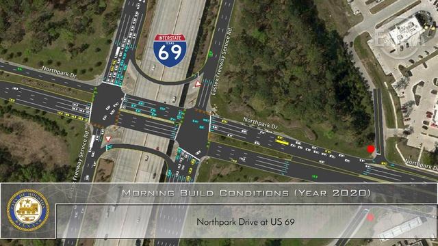 Northpark Drive Traffic Simulation смотреть онлайн