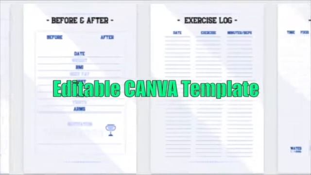 Provide canva template for fitness planner design - Best Book Design service смотреть онлайн