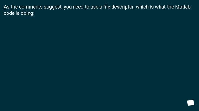 Ensuring python equivalence of matlab's `fread` смотреть онлайн