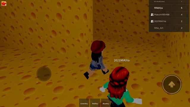 Играю с папой в увлекательную игру Роблокс КРЫСЫ ИЗ ЛАБИРИНТА! Roblox Cheese Escape. смотреть онлайн