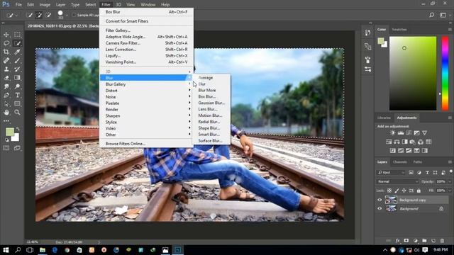 How to get 100% Lens blur on Adobe Photoshop.. смотреть онлайн