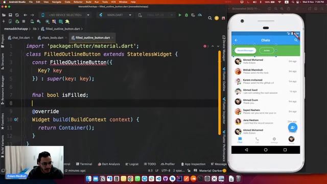 Flutter chat application with Firebase | part 2 (إسلام مدحت) смотреть онлайн