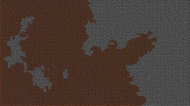 480x270 Maze solved using Dijkstra algorithm смотреть онлайн