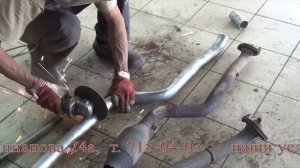 Установка пламегасителей на Lexus GS300. Удаление катализаторов в СПб.