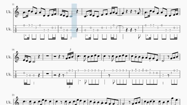 Ukulele Tab: How to play For Riddles For Wonders (Genshin Impact) by Yu Peng Chen смотреть онлайн