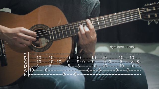 How to Play Right Here - Keshi - Guitar Tabs смотреть онлайн