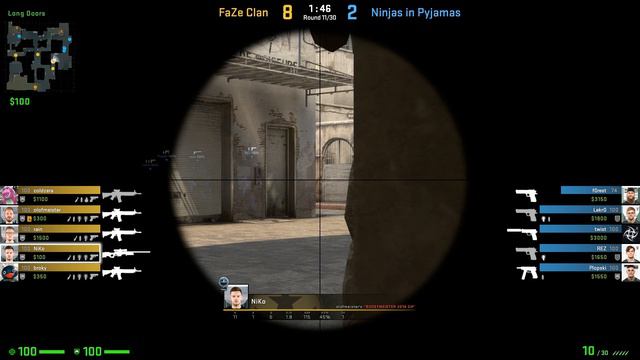 CS:GO POV NiKo 21/9 vs. NiP @ BLAST Pro Series Copenhagen 2019 смотреть онлайн