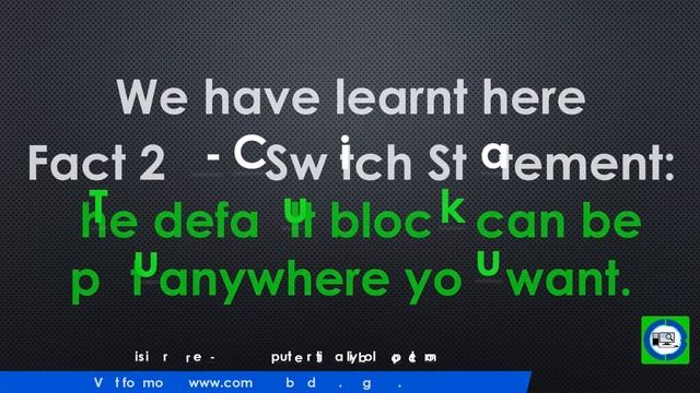 Interesting facts about switch statement in C | Computer Bits Daily смотреть онлайн