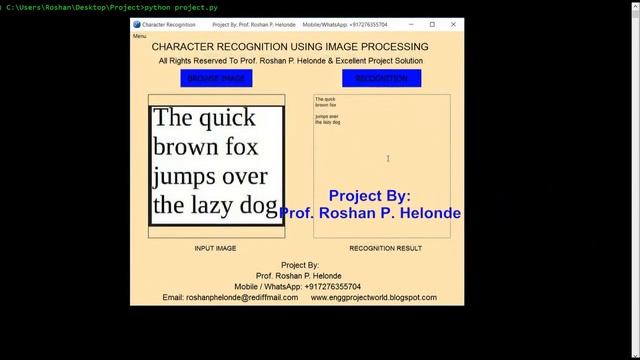 Python Project On Character Recognition Using Image Processing Python Project With Source Code смотреть онлайн
