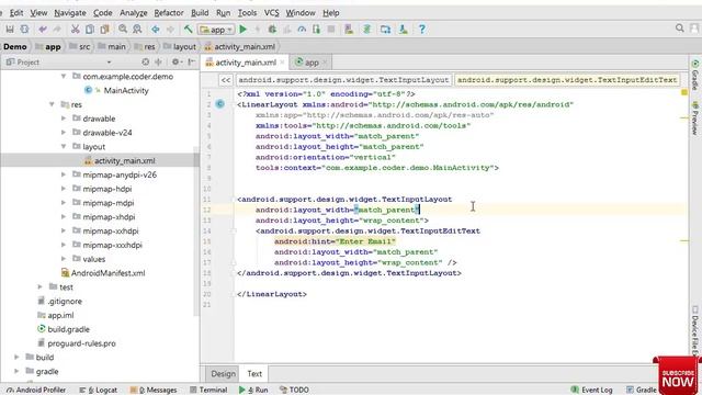 AndroidTutorials-TextInputLayout(Floating Label of EditText) смотреть онлайн