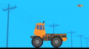 Kids TV Channel Transformer LIFTING TRUCK Construction Truck HOUSE TRANSPORT TRUCK  RELOCATION VAN
