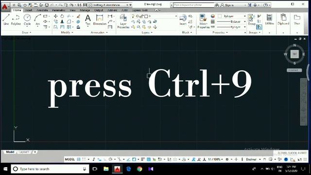 How to restore command bar||AutoCAD 2016 смотреть онлайн