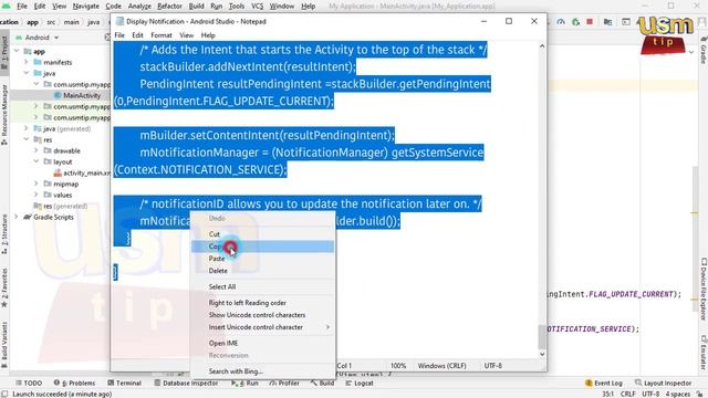How to #Show #Notification in #Android #App in #Android Studio | #Latest #Beginners #Tutorials 2022 смотреть онлайн