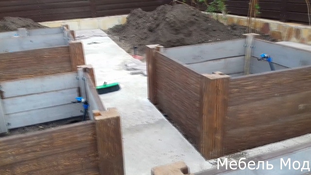 Садовые качели. Деревянные вазоны. смотреть онлайн