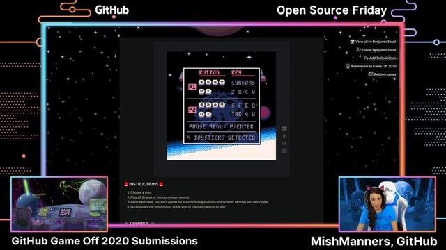 GitHub Game Off Submission Stream for Open Source Friday #1 смотреть онлайн