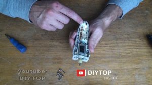 Panasonic Washable Trimmer ER 217 Разборка и замена аккумулятора