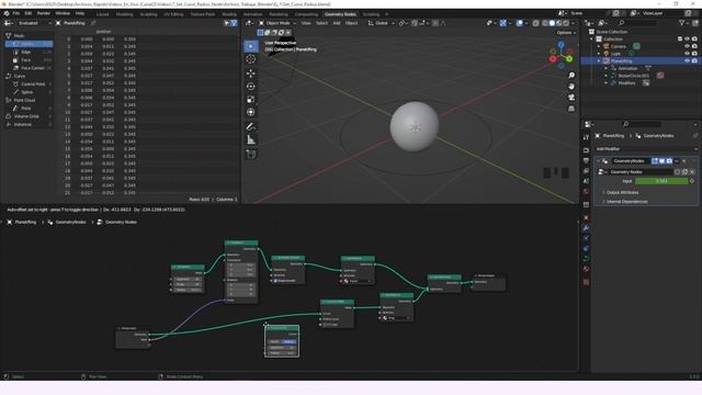 Set Curve Radius -- Geometry Nodes -- Learning Blender смотреть онлайн