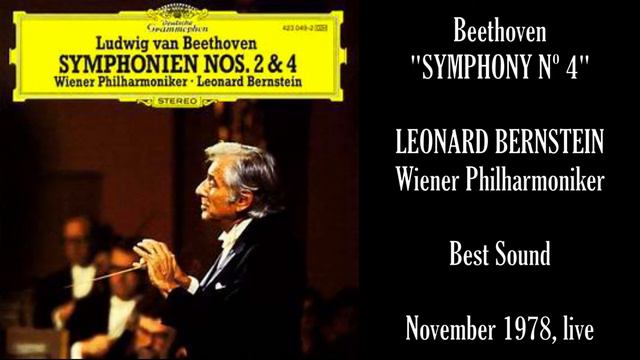 Beethoven: Symphony nº 4 In B Flat, Op. 60 - Leonard Bernstein, Vienna Philharmonic Orchestra смотреть онлайн