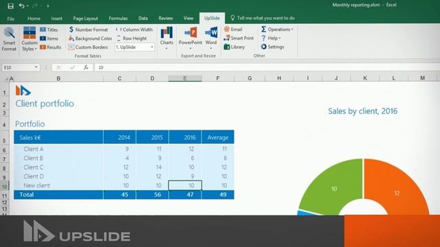 Link Excel to PowerPoint - UpSlide Add-In смотреть онлайн
