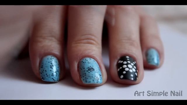 Маникюр с помощью дотса + матовое покрытие | Simple Dots Manicure смотреть онлайн