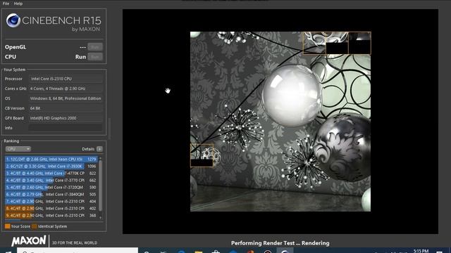 Intel i5-2310 & 6 GB benchmark (Cinebench R15) with Screen Recorder смотреть онлайн