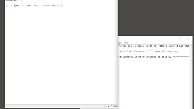 Python strings - Get all positions of a character within a string смотреть онлайн