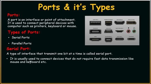 What is Ports and its types in Urdu/Hindi смотреть онлайн