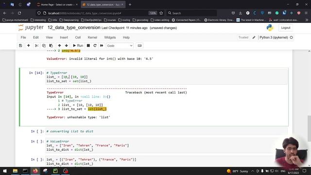 Introduction to Python: Data Conversion, list to dictionary, str to int, & ... смотреть онлайн