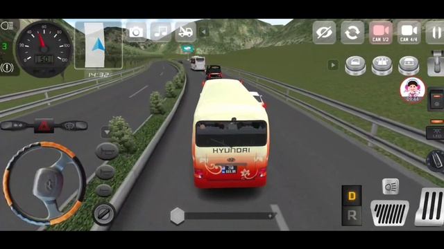 Minibus Simulator Vietnam #3 Traffic Police Fined Me $200 - Hyundai County City Driving | смотреть онлайн
