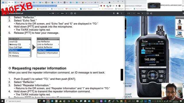 ICOM ID-52 ECHO TEST смотреть онлайн