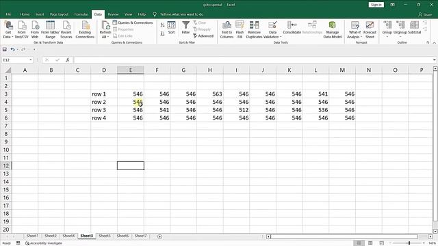 Goto special all options Detailed explanation | current region| current array | #excel | #goto смотреть онлайн
